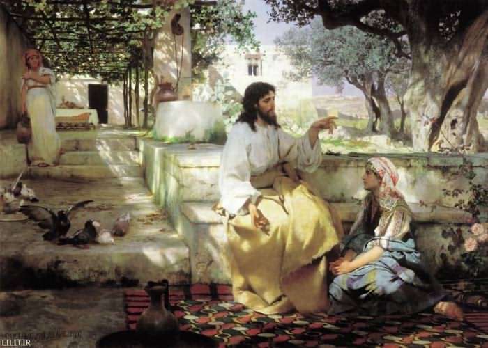 تابلو نقاشی مسیح و مارتا و مریم