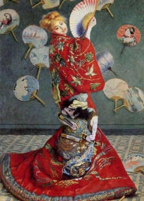 تابلو نقاشی مادام مونه در ژاپن