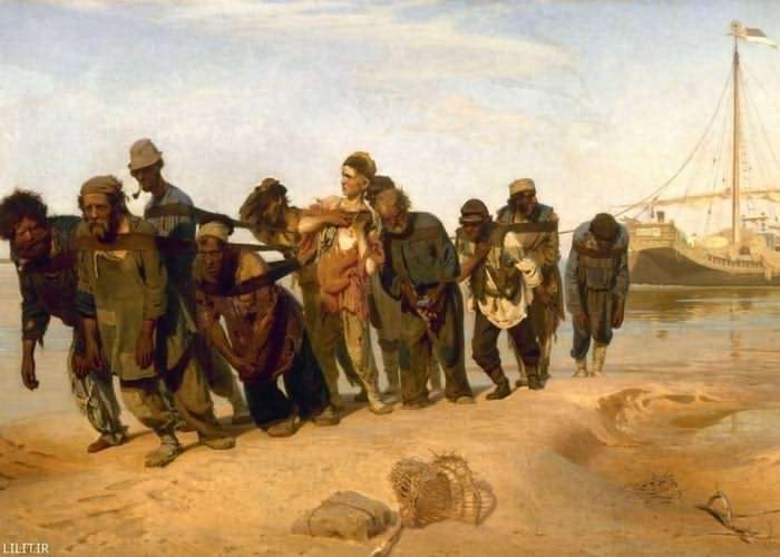 تابلو نقاشی بردگان اسیر و هدایت کشتی به ساحل