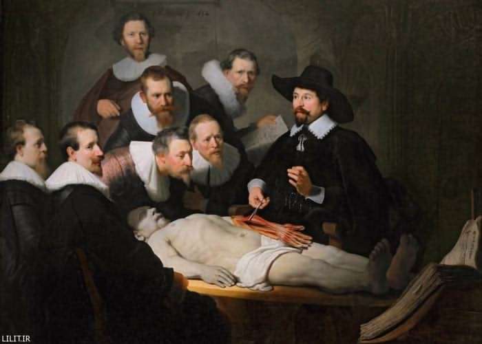 تابلو نقاشی کلاس پزشکی و تشریح یک مرده