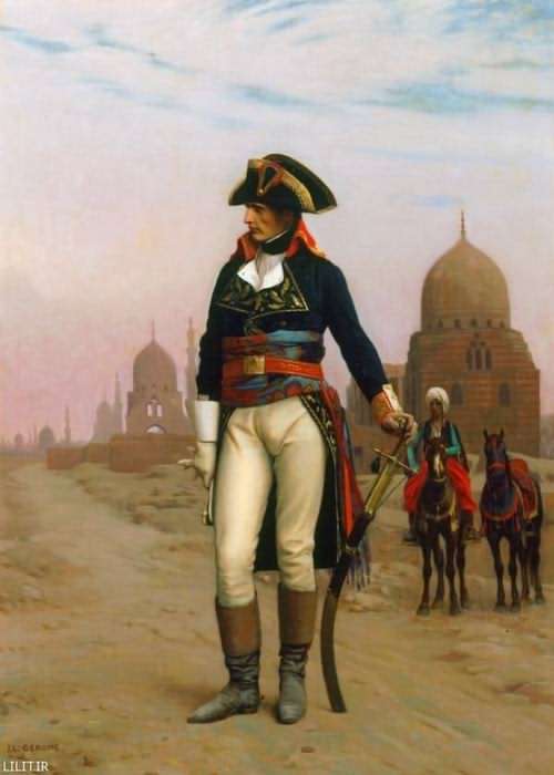تابلو نقاشی ناپلئون در سفر به مصر