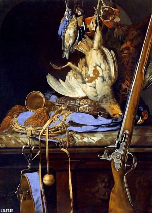 تابلو نقاشی سرنوشت پرندگان و تفنگ