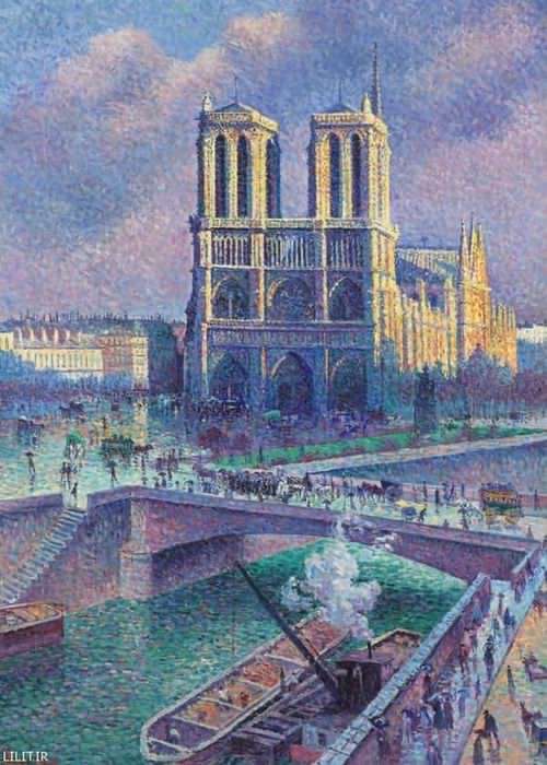 تابلو نقاشی نتردام پاریس