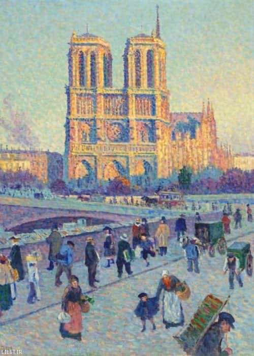 تابلو نقاشی کوئین سنت میشل در نتردام پاریس