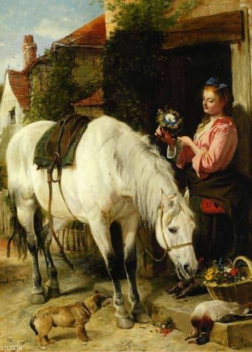 تابلو نقاشی دختر کشاورز
