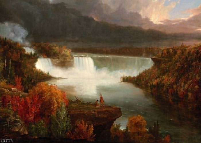 تابلو نقاشی آبشار نیاگارا چشم انداز دوردست