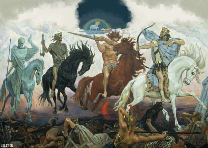 تابلو نقاشی چهار اسب سوار