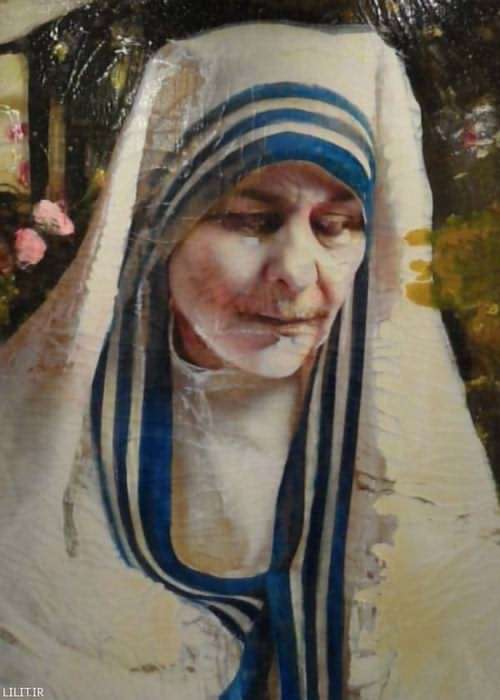 تابلو نقاشی پرتره مادر ترزا