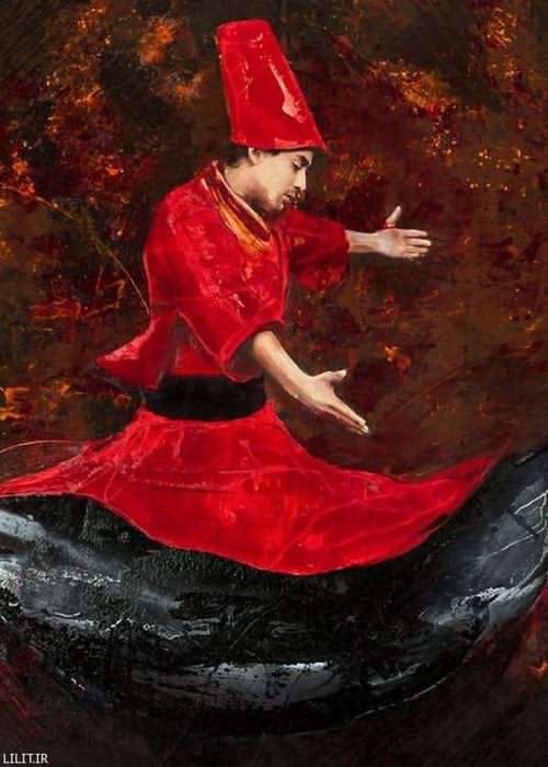 تابلو نقاشی رقص سوفی – Dance of Sufi