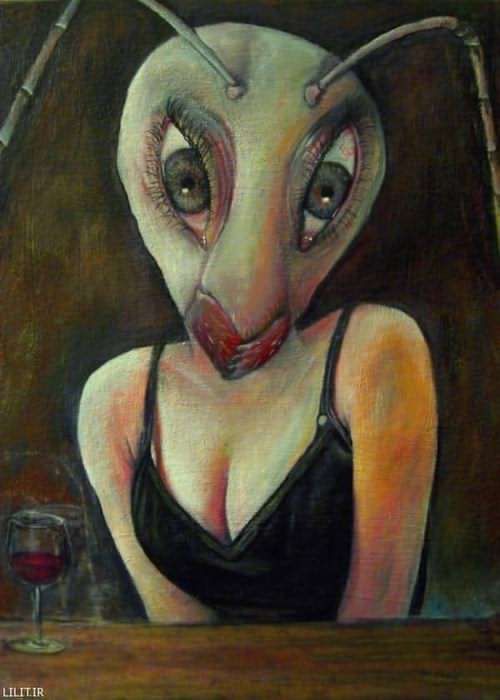 تابلو نقاشی زن مورچه ای