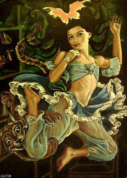 تابلو نقاشی آلیس در سرزمین عجایب