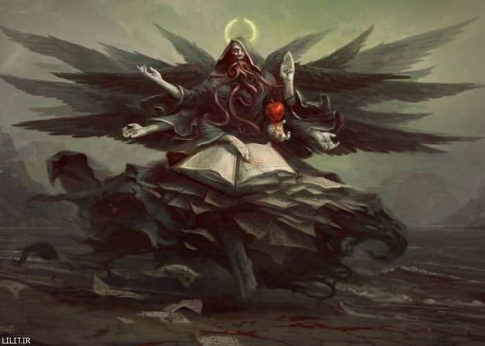 تابلو نقاشی عزرائیل ملک الموت فرشته مرگ