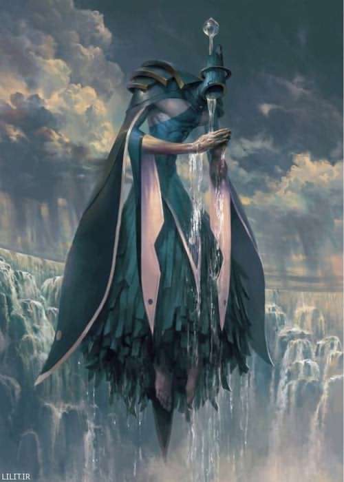 تابلو نقاشی مَتاریل فرشته باران