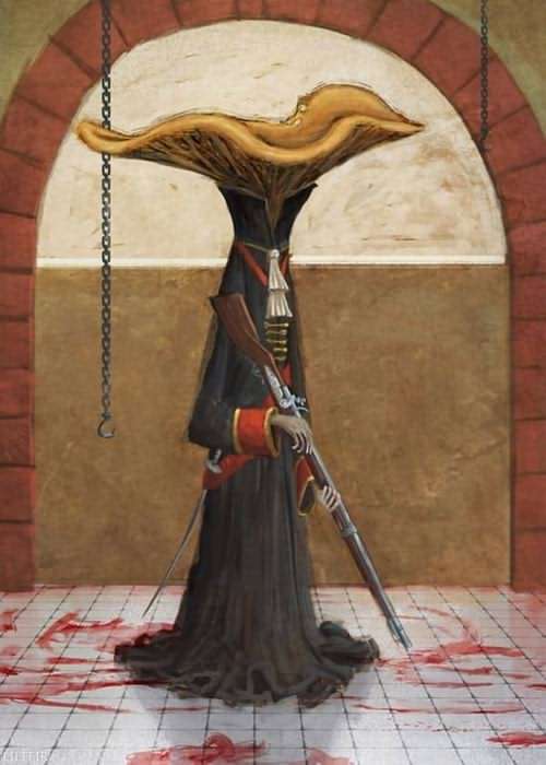 تابلو نقاشی تفنگدار