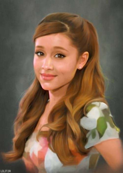 تابلو نقاشی پرتره آریانا گرانده – Ariana grande