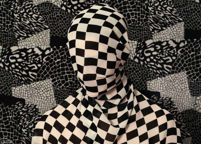 تابلو عکس شطرنجی با چهره مخفی
