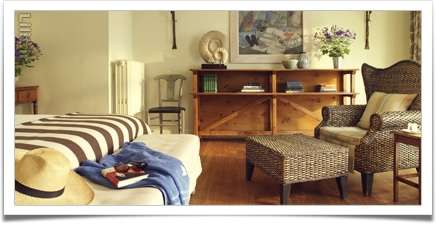طراحی اتاق خواب سبک چوبی و حصیری سنتی آنتیک