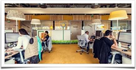 طراحی دکوراسیون اتاق کارمندان در فضای اداری