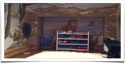 دکوراسیون اتاق کودک با طرح فانتزی افسانهٔ نارنیا
