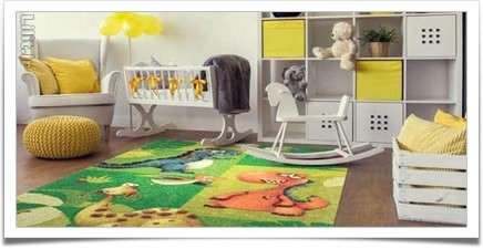 فرش اتاق کودک، چه رنگی و چه طرحی باید باشد