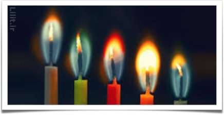 استفاده از شمع‌های رنگی در دکوراسیون و معانی آن‌ها