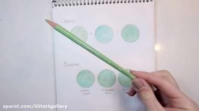 آموزش لایه بندی و مخلوط کردن با تکنیک مداد رنگی
