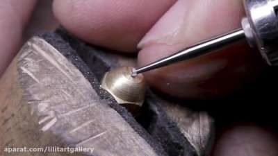 ساخت حلقه جواهر زیبا از یک مهره فلزی بی ارزش