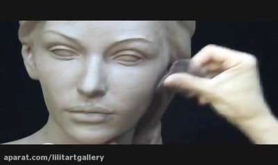 آموزش ساخت مجسمه تندیس سر یک زن سبک رنسانسی