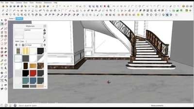 طراحی پله‌های داخلی به صورت سه بعدی حرفه ای