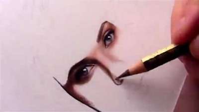 آموزش نقاشی چهره یک زن / قسمت1