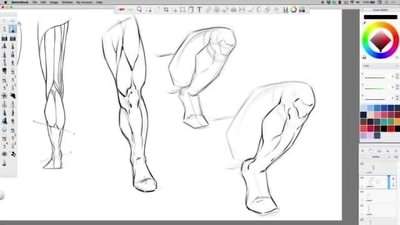 آموزش طراحی پاهای مردانه ابر قهرمانی