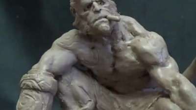 آموزش طراحی و ساخت مجسمه شخصیت ابرقهرمانی پسر جهنمی